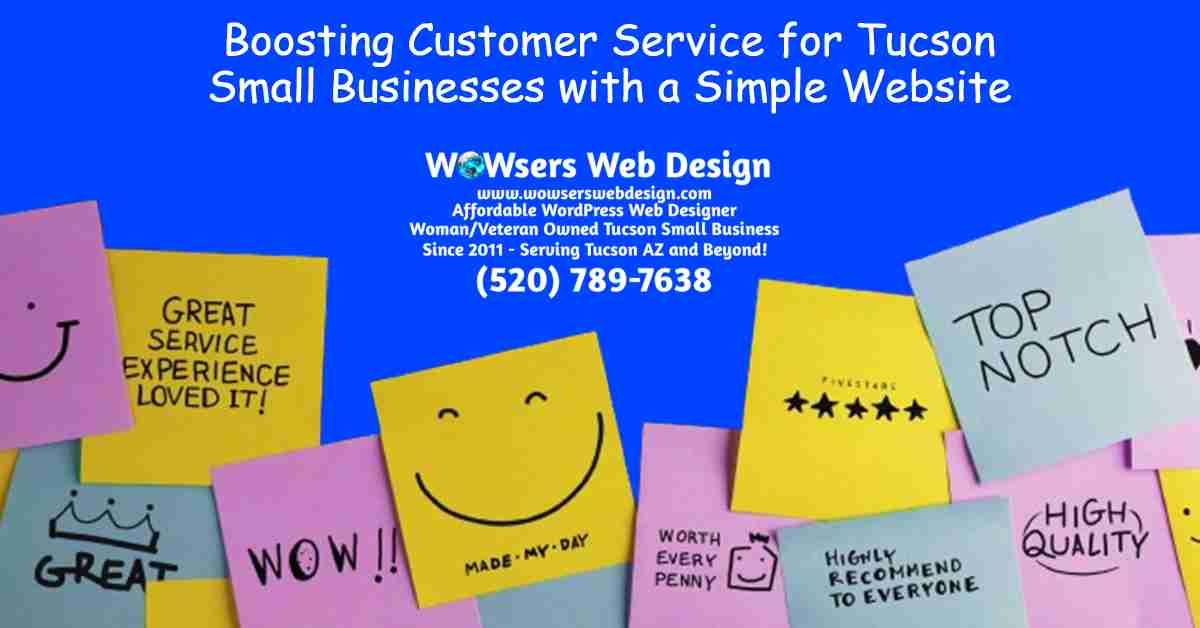 Tucson website customer service