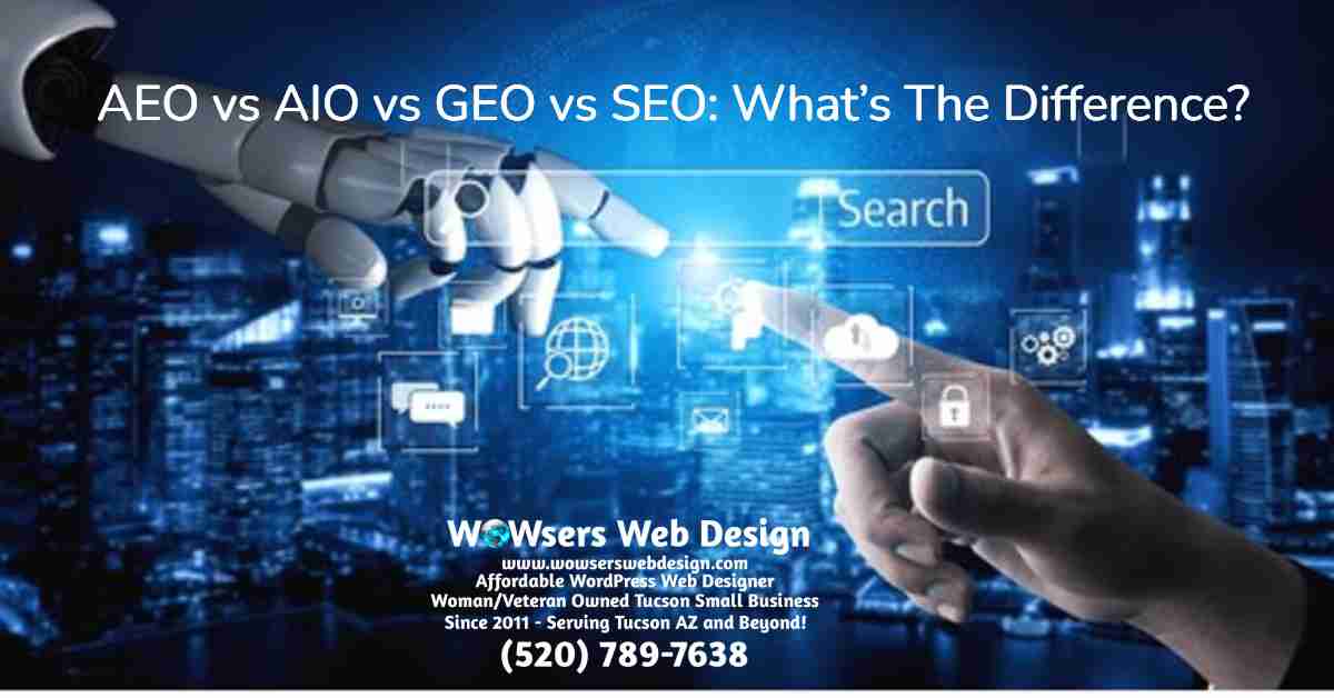 AEO vs AIO vs GEO vs SEO