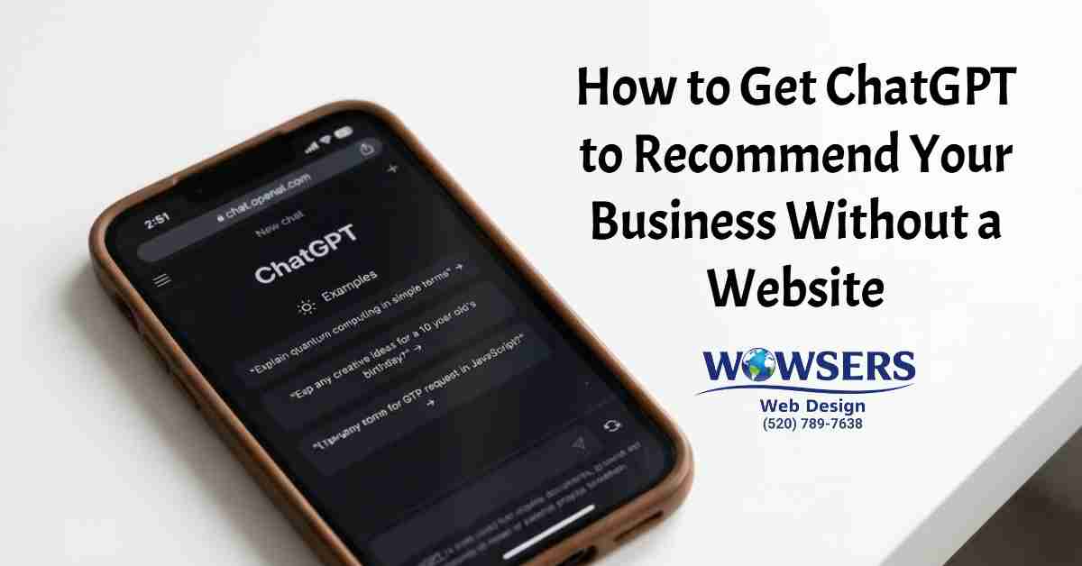 ChatGPT recommend business